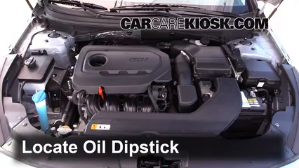 2015 Hyundai Sonata SE 2.4L 4 Cyl. Oil Check Oil Level